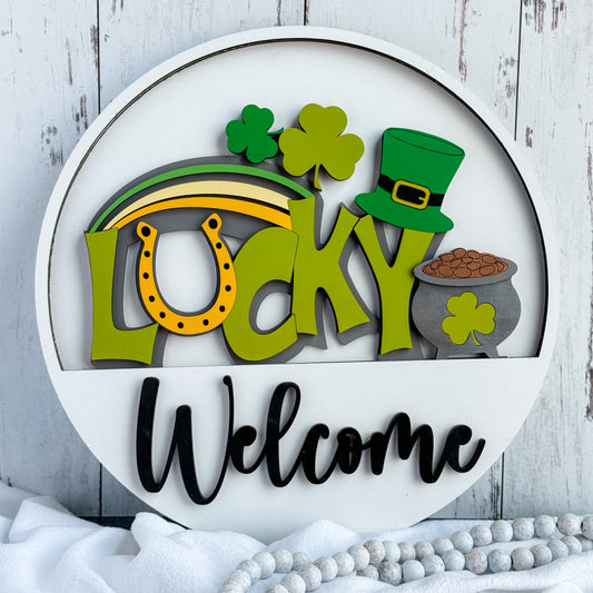 Add On St Patrick's Theme for Interchangeable Round Signs