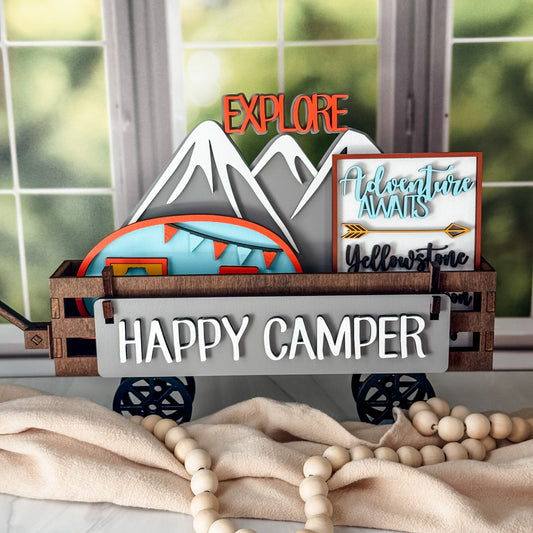 Add on for Shelf Sitter - Happy Camper