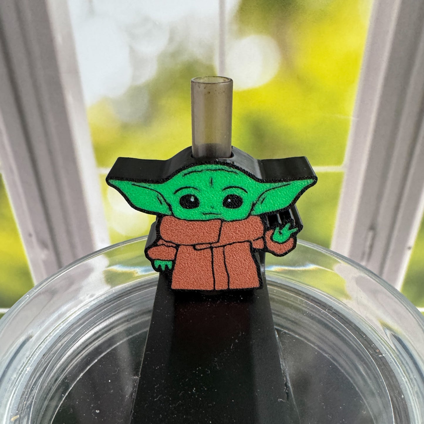 Baby Yoda Straw Topper
