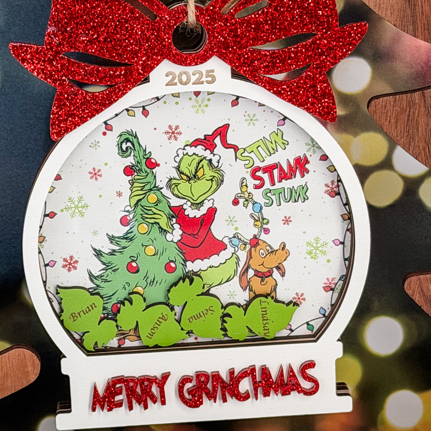 Grinch Shaker Ornament